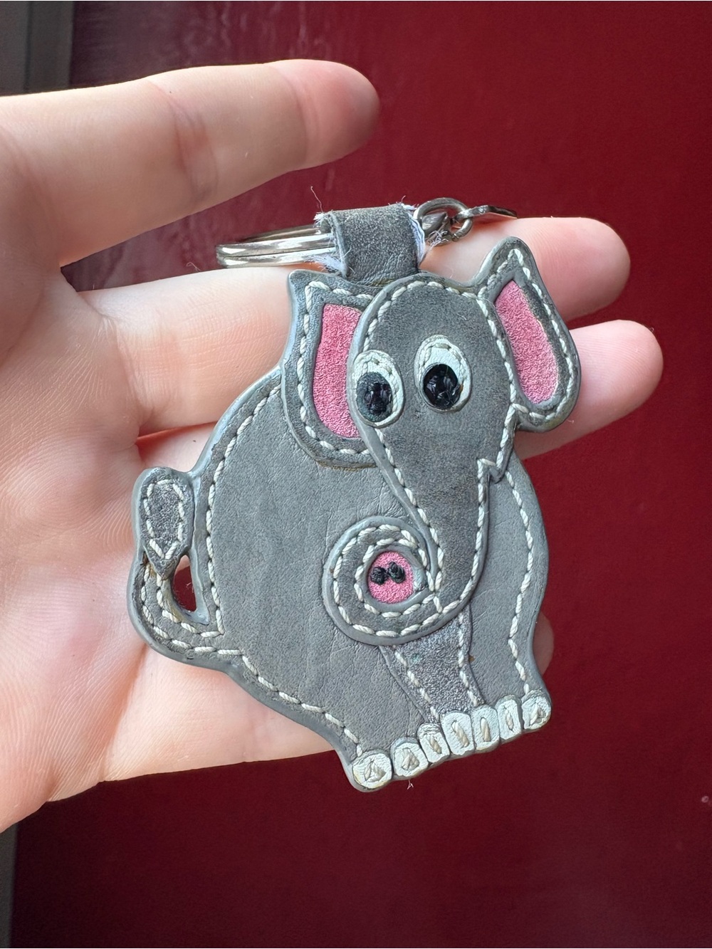 Coach elephant bag charm